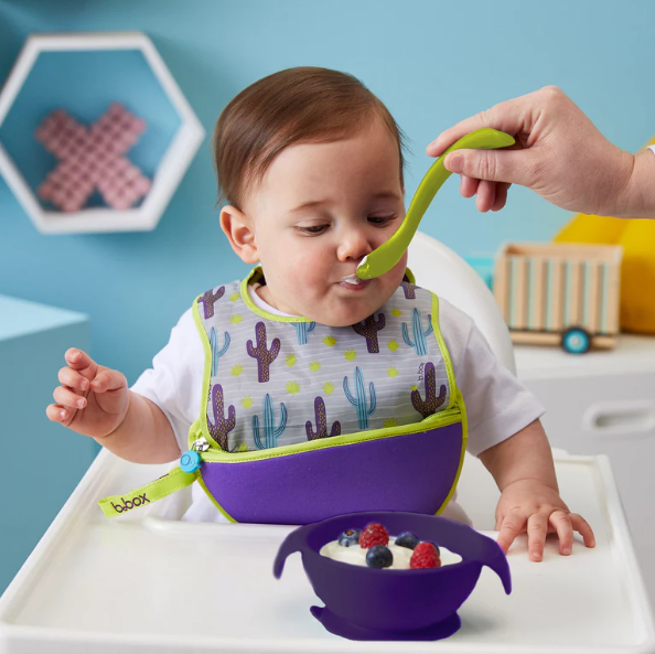 B Box Silicone First Feeding Set - Passion Splash